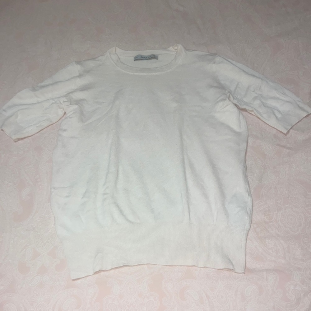 Zara Knit Short sleeve sweater